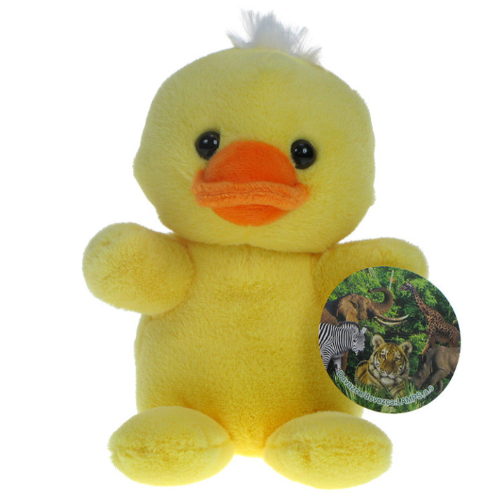 Pluszowe Zoo dla najmniejszych: Maskotka puchata żółta Kaczuszka (kaczątko) 24cm