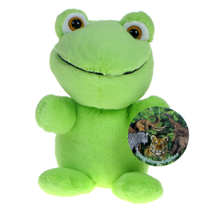 Pluszowe Zoo dla najmniejszych: Maskotka puchata zielona Żabka (żaba) 24cm
