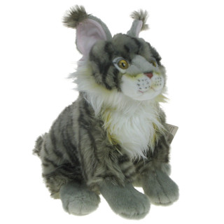 Pluszowe ZOO: Maskotka Kot Maine Coon 26cm szary