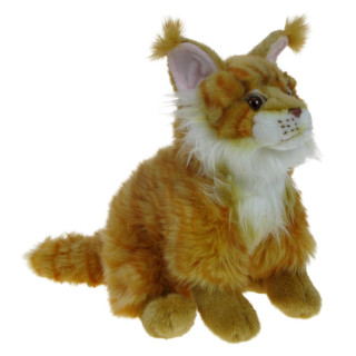 Pluszowe ZOO: Maskotka Kot Maine Coon 26cm brązowy