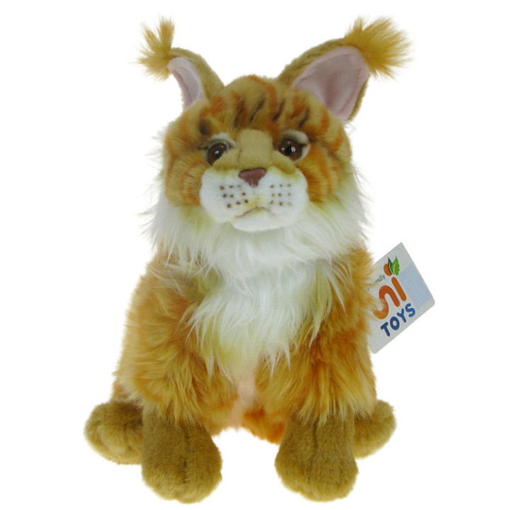 Pluszowe ZOO: Maskotka Kot Maine Coon 26cm brązowy