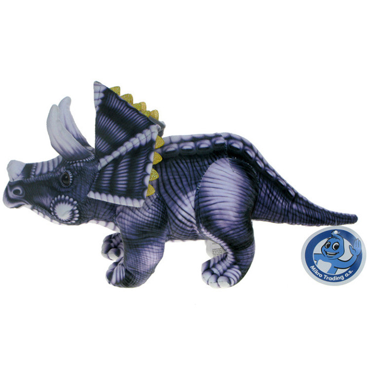 Barwne Prehistoryczne Zoo: Maskotka dinozaur Triceratops 34cm (90724)