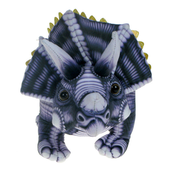 Barwne Prehistoryczne Zoo: Maskotka dinozaur Triceratops 34cm (90724)