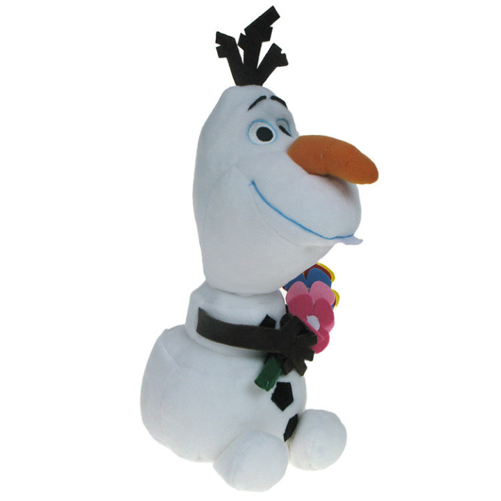 Kraina Lodu (Frozen) - maskotka Bałwanek Olaf z kwiatkami 30cm