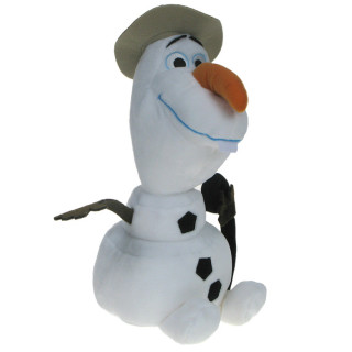 Kraina Lodu (Frozen) - maskotka Bałwanek Olaf w kapeluszu i z laseczką 30cm