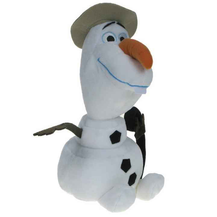 Kraina Lodu (Frozen) - maskotka Bałwanek Olaf w kapeluszu i z laseczką 30cm