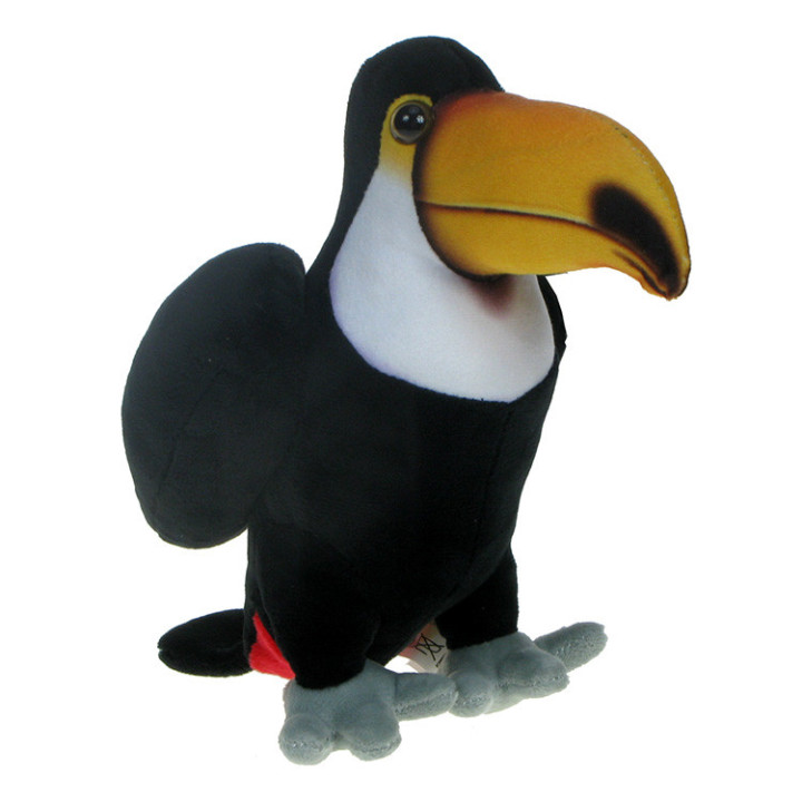 Pluszowe ZOO: Maskotka Tukan (żółty dziób) 22cm