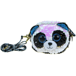 Torebka panda Bamboo wzorowana na serii Pupilki (Ty Beanie Boos) obszywana cekinami