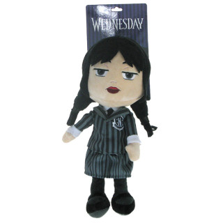 🖤 Wednesday – Maskotka, pluszowa lalka: klasyczny strój szkolny (uniform Nevermore) 33cm
