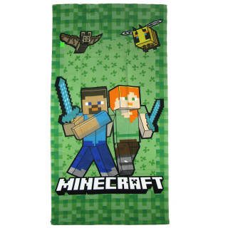 Ręcznik kąpielowy, plażowy Minecraft (374701) 140cm x 70cm Fast Dry
