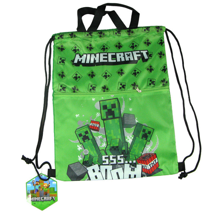 Worek sportowy, na plecy, do ręki, dla dzieci - Minecraft