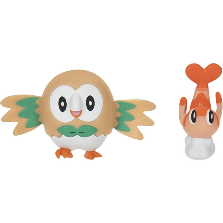 Pokemon - komplet 2 figurek - 75541 Rowlet + Tatsugiri (Curly Form)
