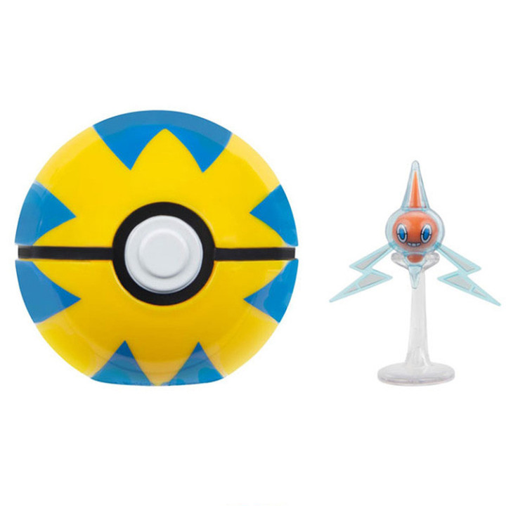 Pokemon - figurka+kula - Clip'n'go - Rotom + Quick Ball