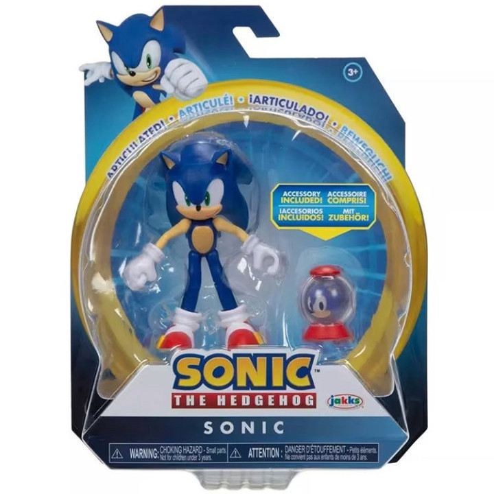 Sonic the Hedgehog - figurka akcyjna 10cm: Sonic i kapsuła z dodatkowym życiem