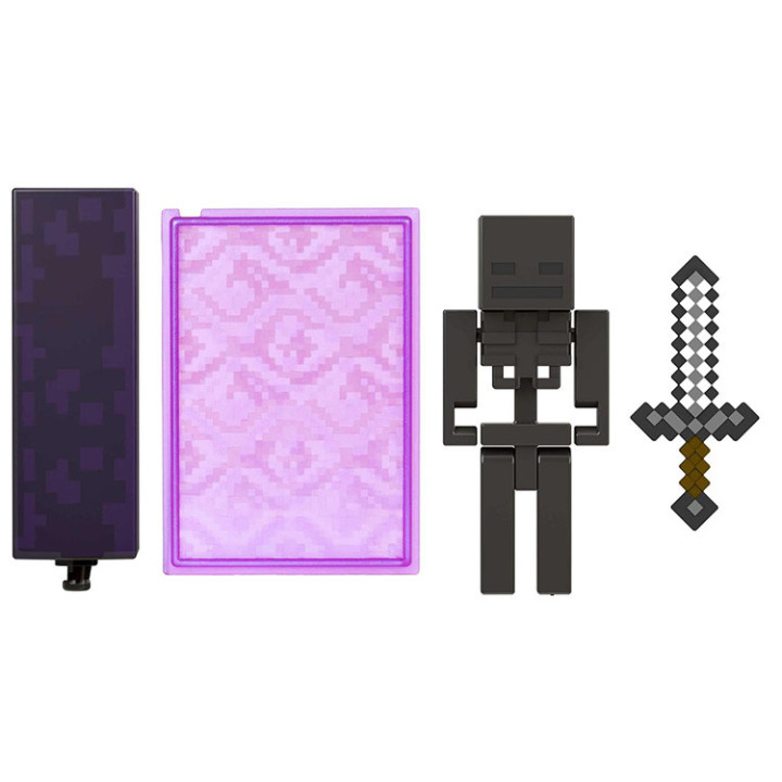 Minecraft: seria Build -A- Portal: Figurka Witherowy Szkielet i miecz HDV08