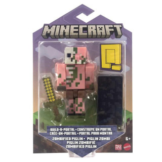Minecraft: seria Build -A- Portal: Zzombifikowany piglin i złoty miecz HDV07