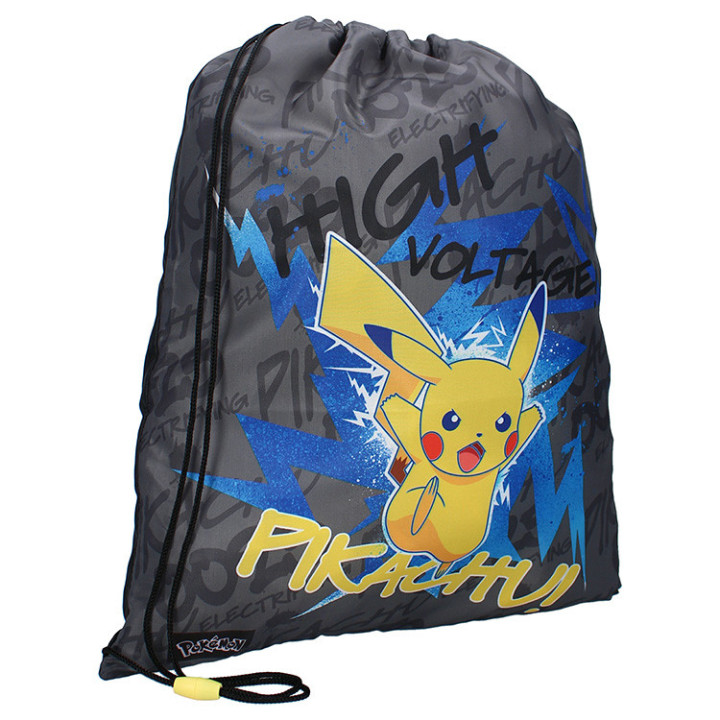 Worek sportowy, na plecy, na kapciuszki, na obuwie zmienne dla dzieci - Pokemon Pikachu