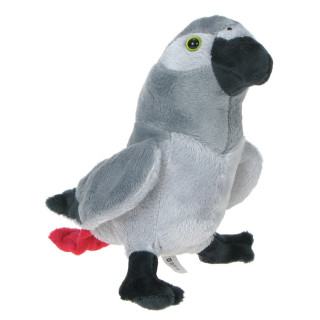 Maskotka Papuga szara 17cm 69570