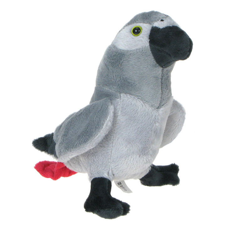 Maskotka Papuga szara 17cm 69570