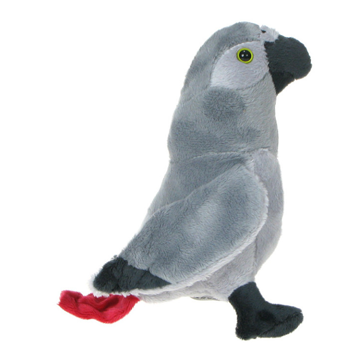 Maskotka Papuga szara 17cm 69570
