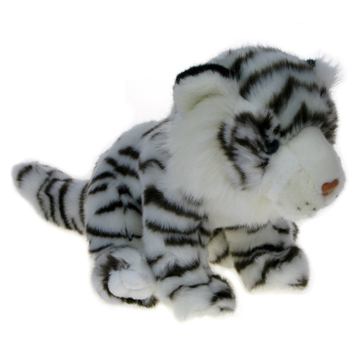 Maskotka Tygrys śnieżny siedzący 25cm