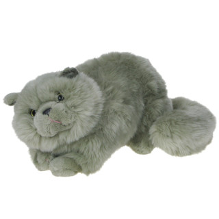 Maskotka Kot Perski leżący szary 30cm 14836