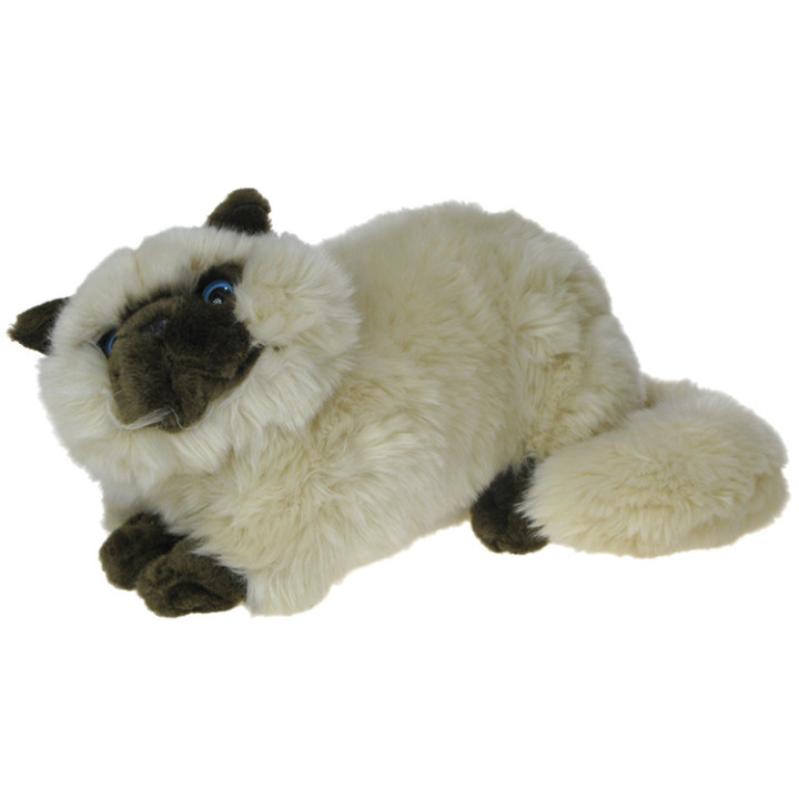 Maskotka Kot Perski leżący beżowy 30cm 14836