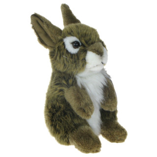 Maskotka Królik 20cm 13723 ciemnobrązowy