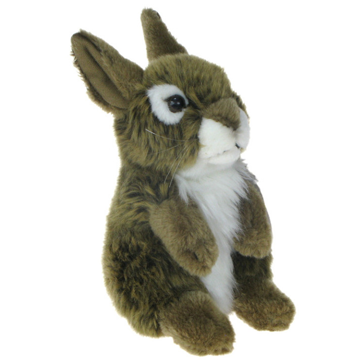 Maskotka Królik 20cm 13723 ciemnobrązowy