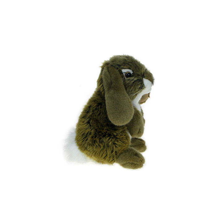 Maskotka Królik miniaturka 18cm 81104 ciemnobrązowy