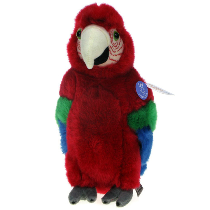 Maskotka Papuga Ara zielonoskrzydła 25cm 82729 C