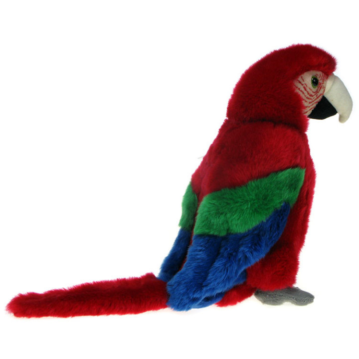 Maskotka Papuga Ara zielonoskrzydła 25cm 82729 C