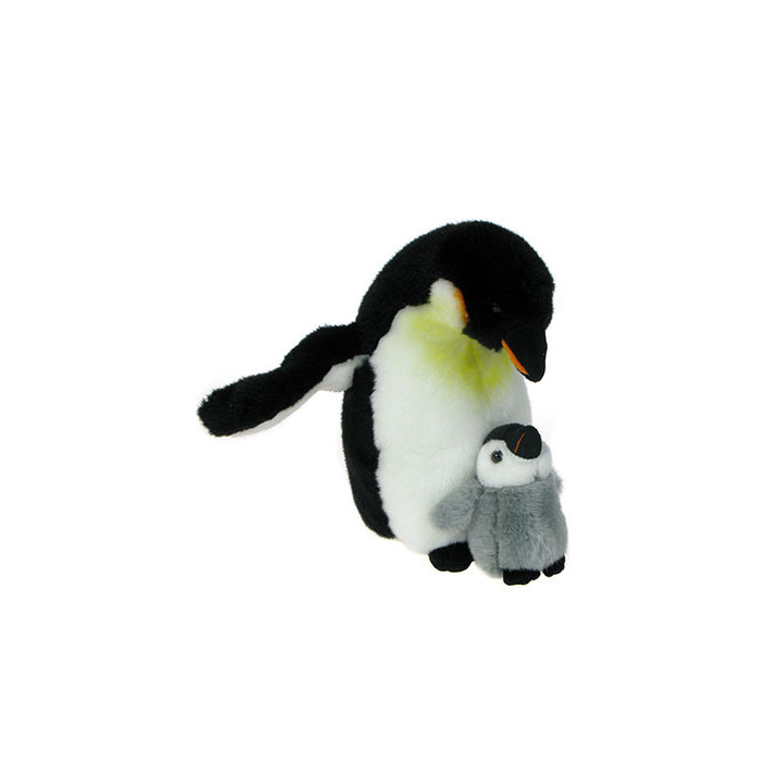 Maskotka Pingwin cesarski z małym pingwinkiem 27cm 87489