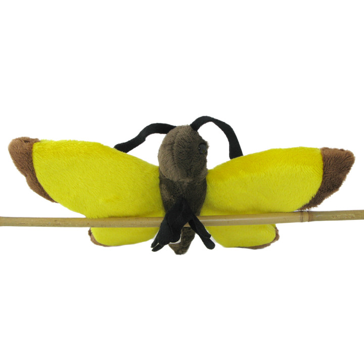 Maskotka Motyl żółty 17cm 69426