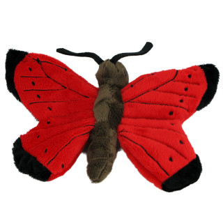 Maskotka Motyl czerwony 17cm 69426