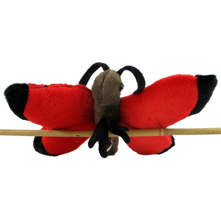 Maskotka Motyl czerwony 17cm 69426