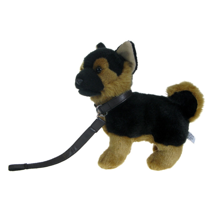 Maskotka Piesek owczarek niemiecki na smyczy 24cm 89551
