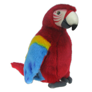 Maskotka Papuga Ara żółtoskrzydła 27cm 89650 (czerwona)