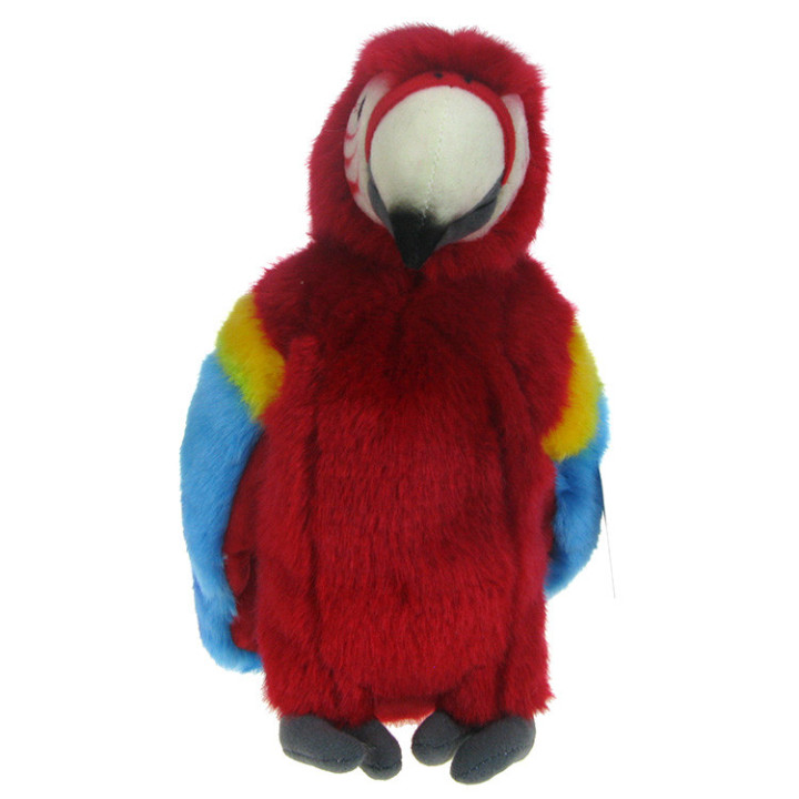 Maskotka Papuga Ara żółtoskrzydła 27cm 89650 (czerwona)