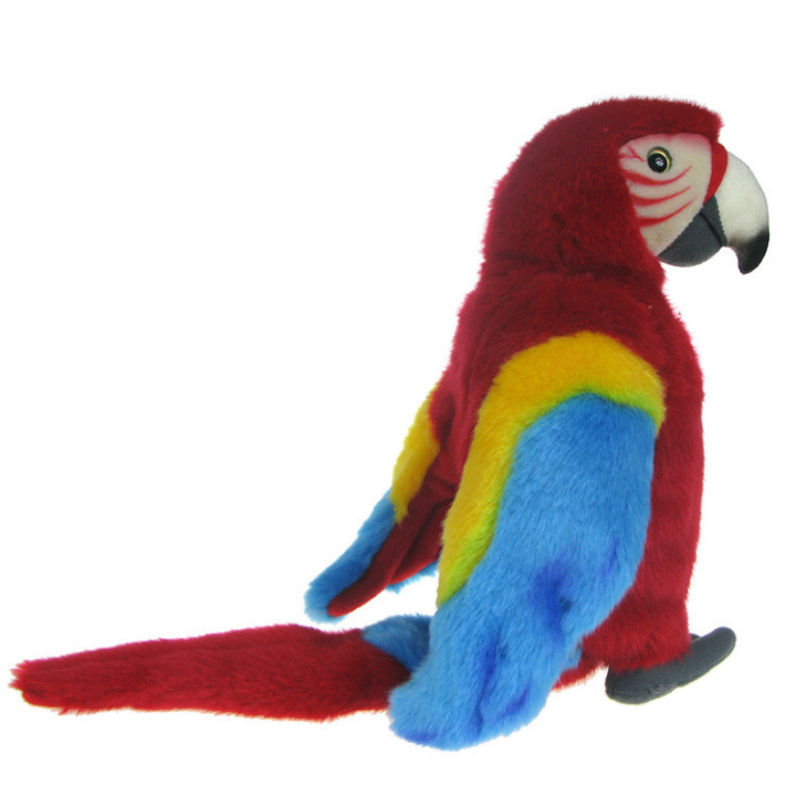 Maskotka Papuga Ara żółtoskrzydła 27cm 89650 (czerwona)