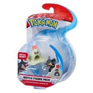 Pokemon - komplet 2 figurek - 96199 Alolan Rattata vs Sandygast