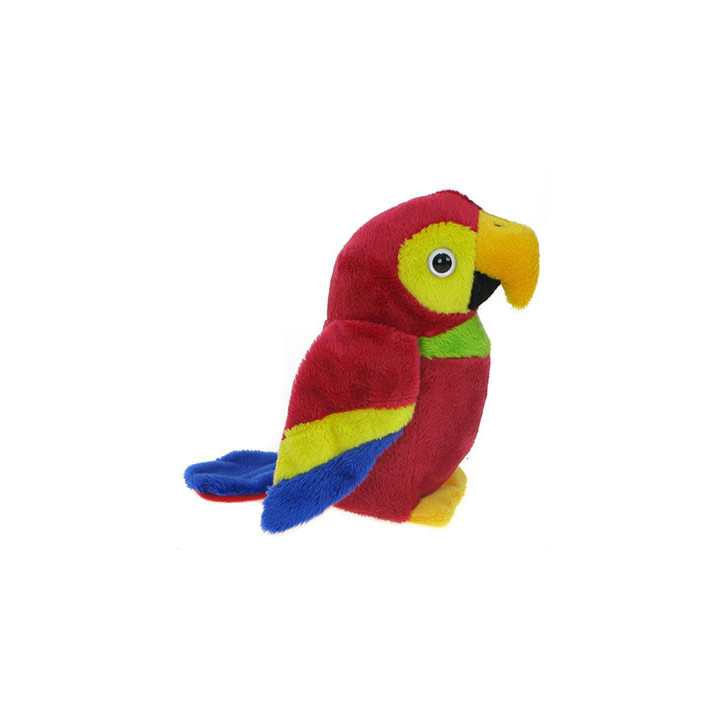 Maskotka Papuga Ara żółtoskrzydła 14cm 65244 (czerwona)