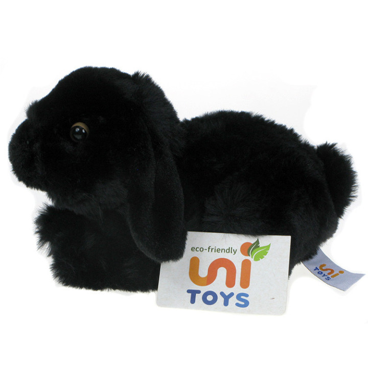 Maskotka Królik miniaturka 20cm czarny eco-friendly
