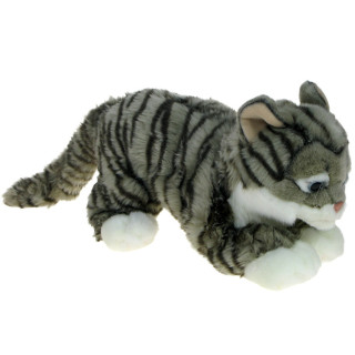 Maskotka Kot pręgowany leżący szary 45cm 82002