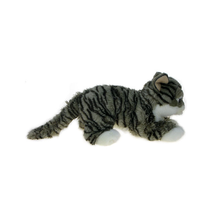 Maskotka Kot pręgowany leżący szary 45cm 82002