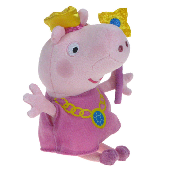 Świnka Peppa (Peppa Pig): maskotka świnka Peppa księżniczka- wróżka 18cm (TY)