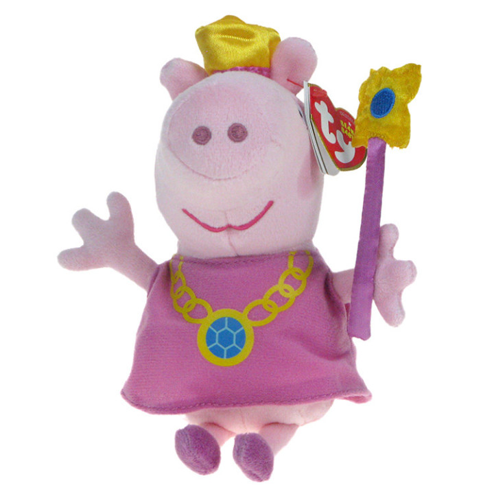 Świnka Peppa (Peppa Pig): maskotka świnka Peppa księżniczka- wróżka 18cm (TY)