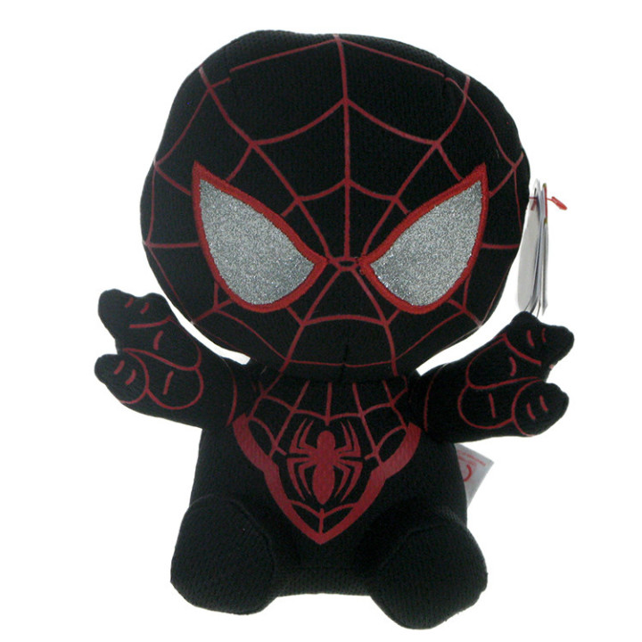 Marvel Avengers: Maskotka Czarny Spider-Man (Miles Morales) 15cm Ty Beanie Babies