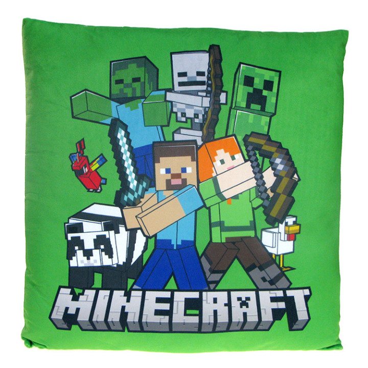 Minecraft - Poduszka pluszowa dwustronna: Alex, Steve, Creepery i inni (042542)