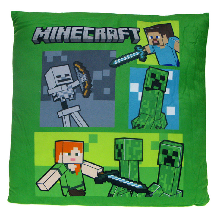 Minecraft - Poduszka pluszowa dwustronna: Alex, Steve, Creepery i inni (042542)